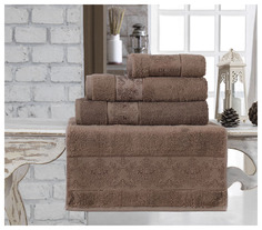 Банное полотенце, полотенце универсальное KARNA коричневый
