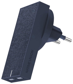 Сетевое зарядное устройство NATIVE UNION Smart 2, 2 USB, 3,1 A, (SMART-2-MAR-FB-INT) blue