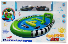Игровой набор Shantou Gepai Забавные гонки, корабль р/у 2 шт,, аксессуары M6646