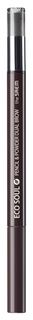 Карандаш для бровей The Saem Eco soul pencil & powder dual brow 03 Black gray 0,8 г