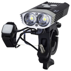 Велосипедный фонарь передний Fenix BC30R серебристый/черный