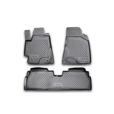Коврики в салон Element для TOYOTA Highlander I; ХU20; 2001-2007; 3 шт. серые полиуретан