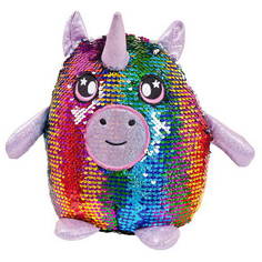 ABtoys Мягкая игрушка Единорог с пайетками, 20 см