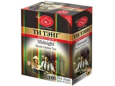 Чай черный в пакетиках для чашки Ти Тэнг Midnight 100*2.5 г
