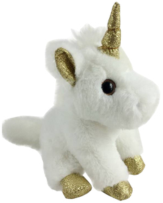 Мягкая игрушка Chuzhou Greenery Единорог белый с золотом M095