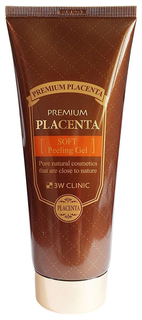 Пилинг для лица 3W Clinic Premium Placenta Soft Peeling Gel 180 мл