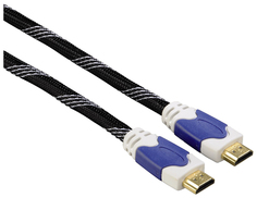 Кабель Hama HDMI - HDMI, 1,5м White/Black (H-11910)