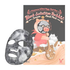 Маска для лица Elizavecca Witch Piggy Hell Pore black solution bubble serum mask pack 28гр