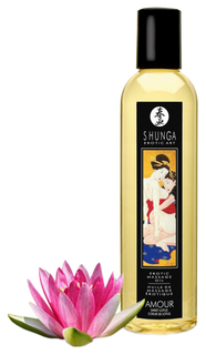 Массажное масло Shunga Amour Sweet Lotus с ароматом цветков лотоса 250 мл