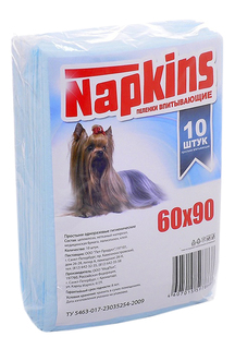 NAPKINS Впитывающие пеленки для собак 60*90, 10шт,