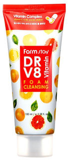 Пенка для умывания FarmStay DR-V8 Vitamin Foam Cleansing 100 мл