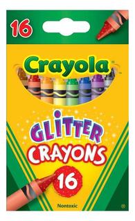 Восковые мелки с блестками Crayola