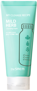 Пенка для умывания The Saem My Cleanse Recipe Cleansing Foam Mild Herb, 150 мл