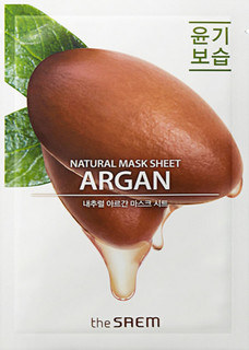 Маска тканевая N с экстрактом арганы Natural Argan Mask Sheet 21мл The Saem