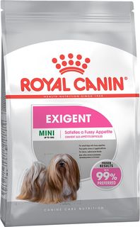 Сухой корм для собак ROYAL CANIN Mini Exigent, для мелких пород, привередливых, птица, 3кг