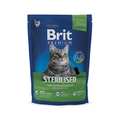Сухой корм для кошек Brit Premium Cat Sterilised, утка с курицей и куриной печенью, 0,8кг Brit*