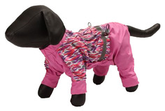 Дождевик для собак Зоо Фортуна размер S женский, розовый, длина спины 23 см