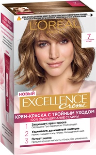 Крем-краска для волос LOreal Excellence стойкая тон 7 "Русый"