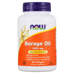 Другие масла и жиры NOW Borage Oil 60 капс.
