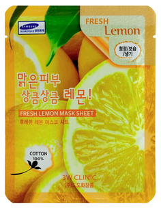 Маска для лица 3W Clinic Fresh Lemon Mask Sheet 23 мл