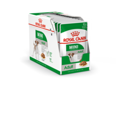 Влажный корм для собак ROYAL CANIN Mini Adult, для мелких пород, мясо, 12шт по 85г