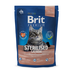 Сухой корм Brit Premium Cat Sterilised для стерилизованных кошек 300 г, Лосось и печень Brit*