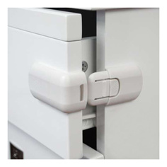 Замок мебельный Lubby Для выдвижных шкафчиков белый