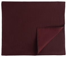 Дорожка на стол с декоративной обработкой Essential 45х150 бордовая Tkano