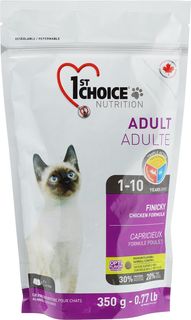 Сухой корм для кошек 1st choice Adult Finicky, для привередливых, цыпленок, 350г