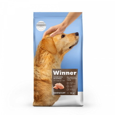 Сухой корм для собак Winner Adult, для крупных пород, курица, 10кг