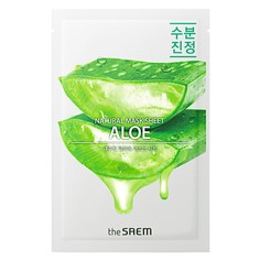 Маска тканевая N с экстрактом алоэ вера Natural Aloe Mask Sheet 21мл The Saem