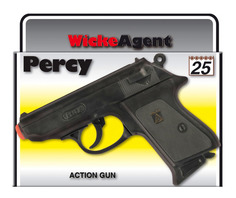 Пистолет игрушечный Percy 25-зарядные Gun, Agent 158mm, упаковка-короб Sohni Wicke