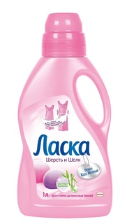 Гель для стирки Ласка Шерсть и Шелк 1л