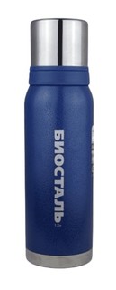 1200NBА-B Термос "Биосталь-ОХОТА" 2 чашки, синий, 1.2 л Biostal