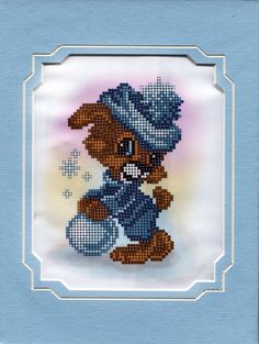 Вышивка бисером Собачка 63/БП, 24x26 см от Матренин посад