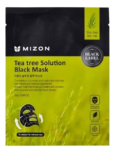 Маска MIZON Tea Tree Solution Black Mask с экстрактом чайного дерева, 25г