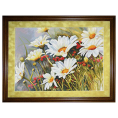 Набор для вышивания крестом "Ромашковое поле", арт. Р-10 Сделай своими руками