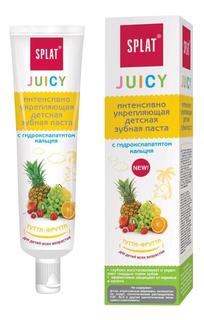 Детская зубная паста SPLAT Juicy тутти-фрутти укрепляющая с гидроксиапатитом 35 мл