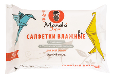 Детские влажные салфетки Maneki Kaiteki увлажняющие 25 шт.