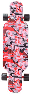 Скейтборд Y-Scoo Longboard Shark Tir 31" 408-Ch с сумкой Chaos Red Black