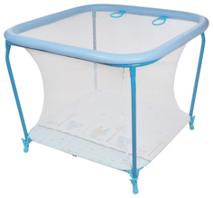 Манеж GLOBEX детский Квадрат (цвет: голубой) 1103