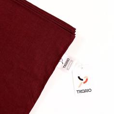 Скатерть с декоративной обработкой бордовый Essential, 143х250 см Tkano