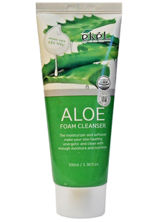 Пенка для умывания с экстрактом алоэ Ekel aloe foam cleanser 100 мл