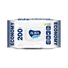 Влажные салфетки AURA FAMILY big-pack 200 шт