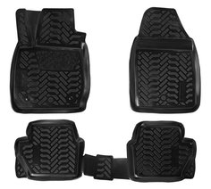 Ковры в салон 3D для Ford Fiesta (Mk VI) (14-) компл. 4 шт.; выс. борт; полимер.; черн. Airline