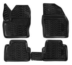 Ковры в салон 3D для Ford Kuga (2013-) компл. 4 шт.; выс. борт; полимер.; черн. Airline