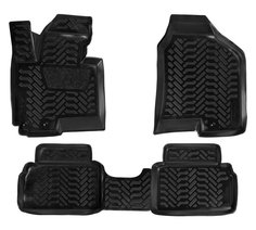 Ковры в салон 3D для Hyundai ix35 (2010-) компл. 4 шт.; выс. борт; полимер.; черн. Airline