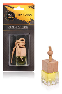 Ароматизатор - бутылочка куб Airline Perfume, pink islands