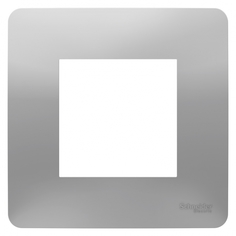 Рамка Schneider Electric Unica Studio Алюминий 1-ная