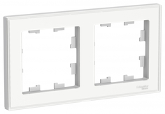 Рамка Schneider Electric AtlasDesign Art 2-ая Белая